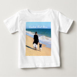 Pour Bébé Personnalisé Votre Photo Baby T-Shirt Texte Person