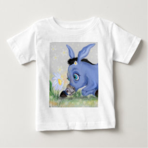 Pour Bébé Petit âne et marguerite Funny Baby T-shirt