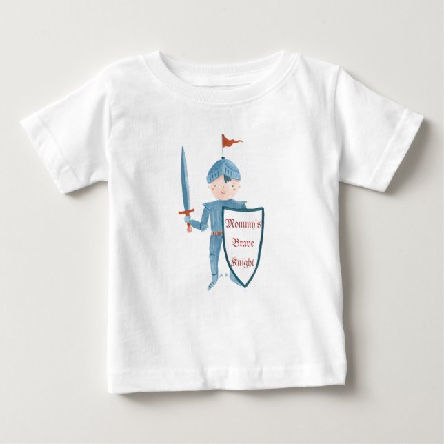 Pour Bébé Petit chevalier mignon, t-shirt personnalisé (Devant)