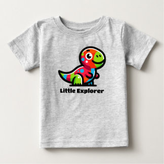 Pour Bébé Petit Explorer Dinosaur Toddler T-shirt coloré