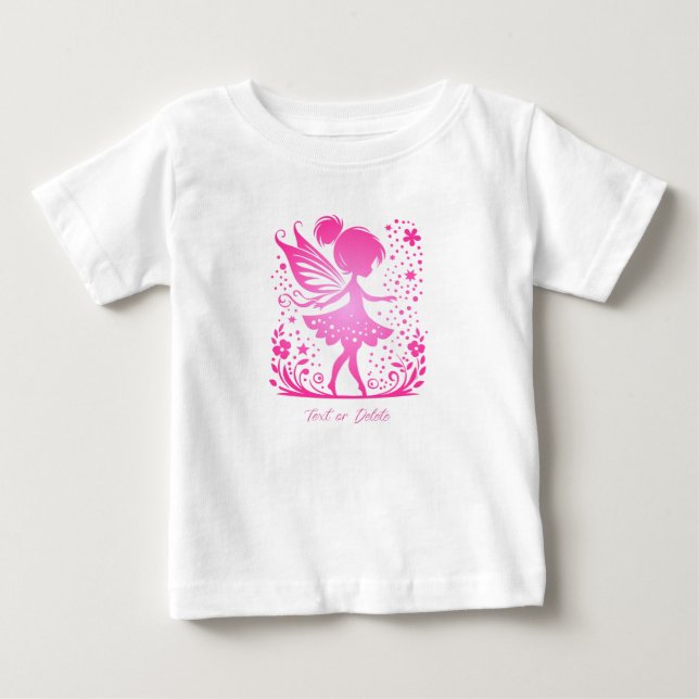 Pour Bébé Petit T-shirt Fairy Floral Baby (Devant)