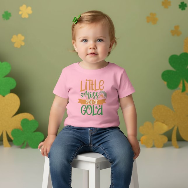 Pour Bébé Petit T-Shirt Little Miss Pot Of Gold St Patrick p (Créateur téléchargé)