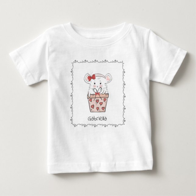 Pour Bébé Petite fille Nom Hamster Baby T-shirt (Devant)