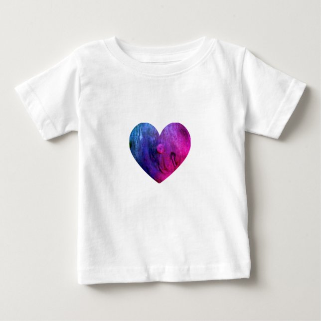 Pour Bébé Pink Slime Heart Baby T-Shirt  (Devant)