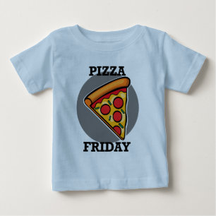 Pour Bébé Pizza Friday Design - Baby Fine Jersey T-Shirt