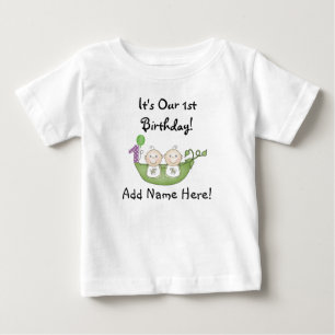 Pour Bébé Pois de jumeaux dans le premier T-shirt
