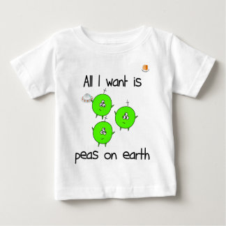 Pour Bébé Pois mignons sur le T-shirt de nourrisson de la