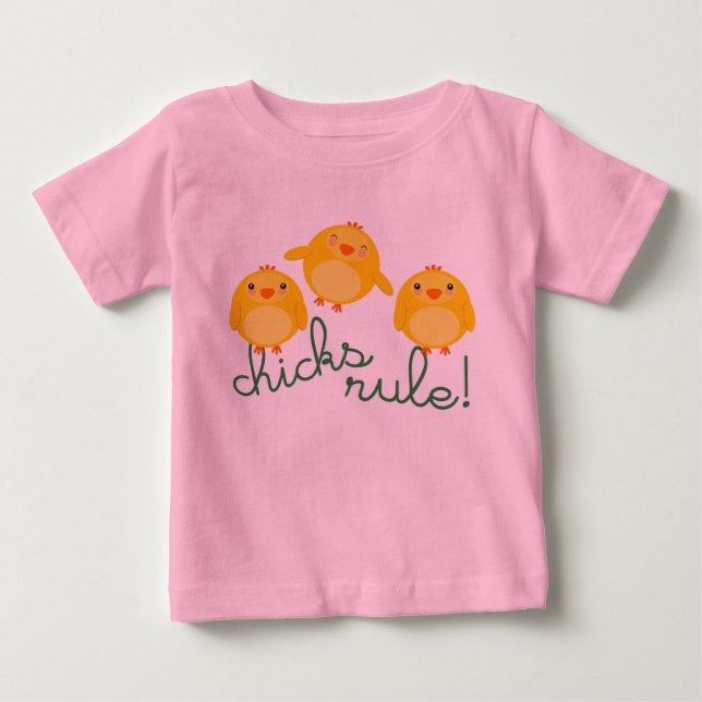 Pour Bébé POULES À L'HONNEUR ! - t-shirt (Devant)