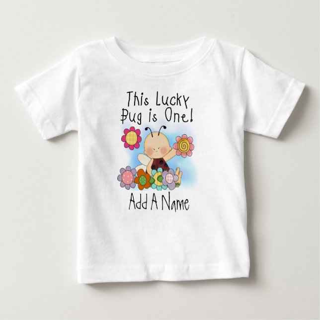 Pour Bébé Premier T-shirt personnalisé d'anniversaire (Devant)