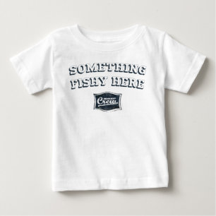 Pour Bébé Quelque chose ici T-shirt de poisson