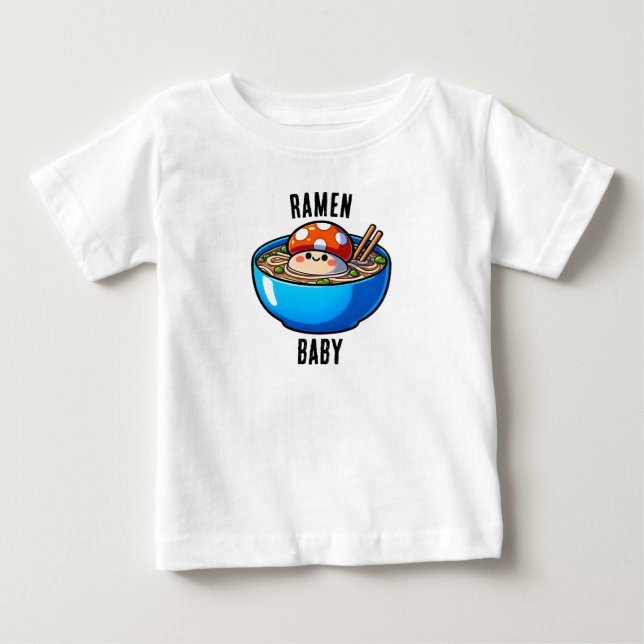 Pour Bébé Ramen Baby T-shirt Baby Top (Devant)