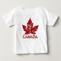 Rétro souvenir de feuille d'érable de T-shirt