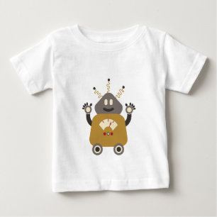 Pour Bébé Rétro T-shirt idiot drôle de robot