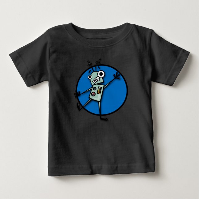 POUR BÉBÉ ROBOT DE DESSIN FUNNY TODDLER GRAPHIQUE T-SHIRT (Devant)