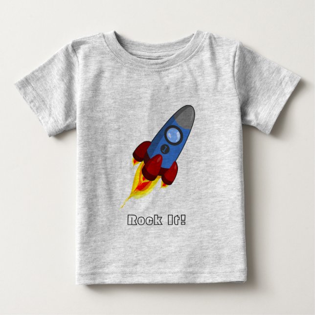 Pour Bébé Rocket/roche il T-shirt (infantile) (Devant)