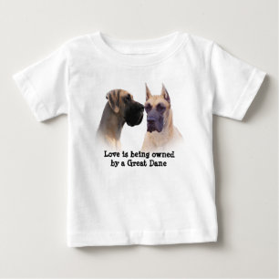 Pour Bébé Roi de great dane de T-shirt unisexe d'enfant en