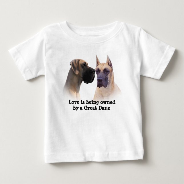 Pour Bébé Roi de great dane de T-shirt unisexe d'enfant en (Devant)