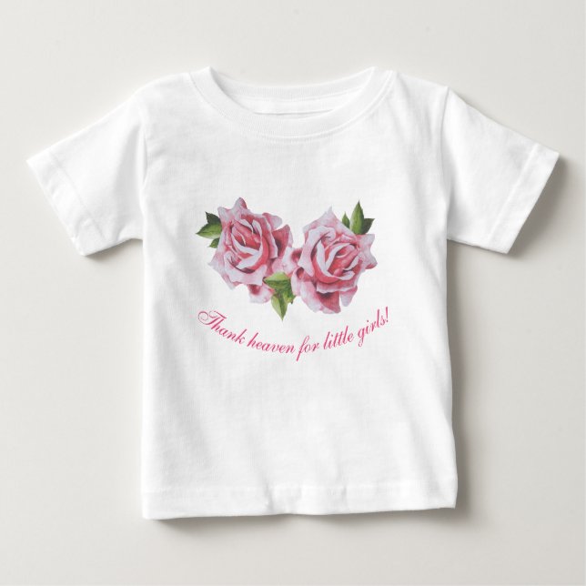 Pour Bébé Roses sculpturaux sur le T-shirt d'un enfant (Devant)