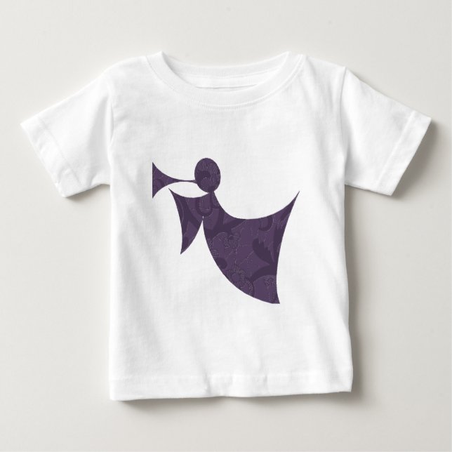 Pour Bébé Royal Purple Angel - T-shirt manches longues Toddl (Devant)