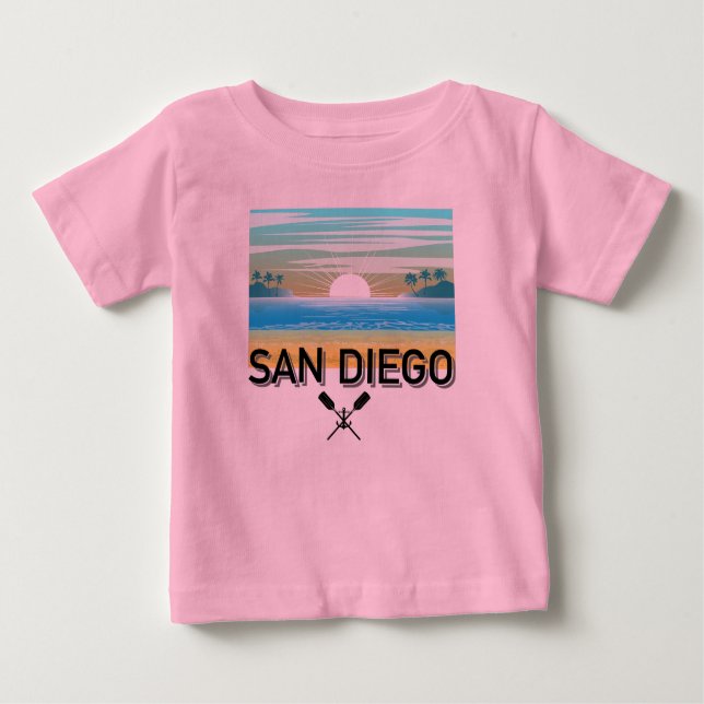 Pour Bébé San Diego Design - T-shirt Baby Fine Jersey (Devant)