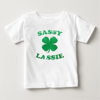 Pour Bébé Sassy Lassie St. Patrick's Day Baby T-Shirt