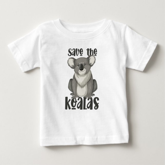 Pour Bébé Sauvez le T-shirt Koalas (Devant)