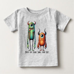 Pour Bébé Sentez Nos Pieds Monster Buddies T-Shirt