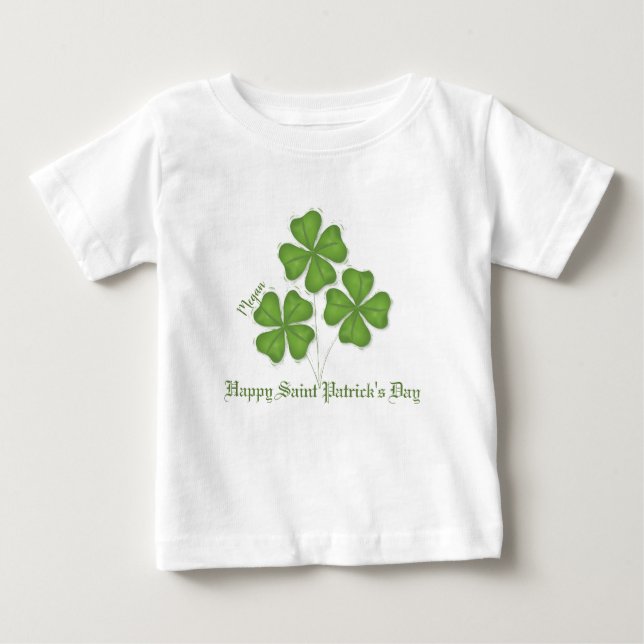 Pour Bébé Shamrock St. Patrick's Day Toddler T-Shirt (Devant)