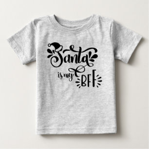 Pour Bébé Shanta est mon T-shirt de Noël BFF mignon