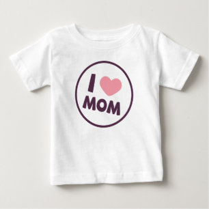 Pour Bébé Simple I Love Maman's Day   T-shirt Ruffle