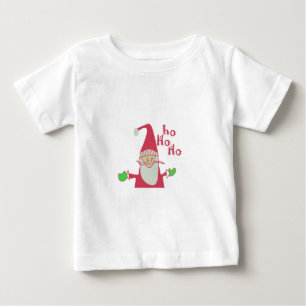 Pour Bébé Souris Cartoon Cute Père Noël Ho Ho Ho T-Shirt