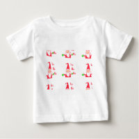 Souris Cartoon Matin Père Noël Ho Ho Ho T-Shirt