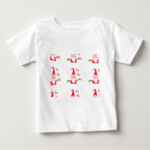 Pour Bébé Souris Cartoon Matin Père Noël Ho Ho Ho T-Shirt