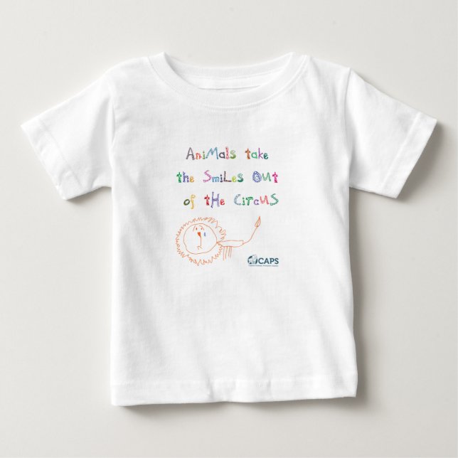 Pour Bébé "Sourit" le T-shirt d'enfant en bas âge de (Devant)