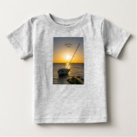 Sunset Sailboat Shipwreck Gulf Breeze Baby T-shirt