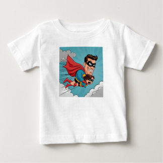 Pour Bébé Superhero Father Toddler T-shirt