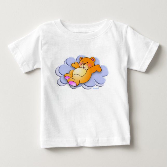 Pour Bébé Sweet Bear Sur T-Shirt Nuage (Devant)
