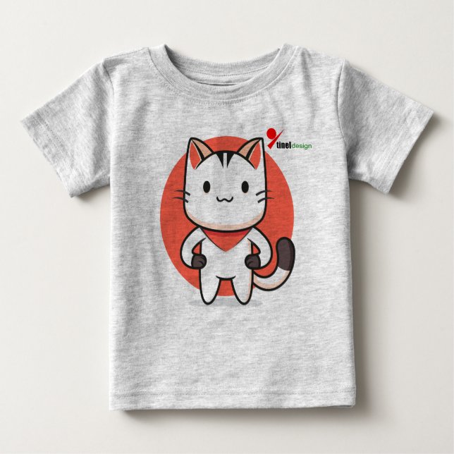 Pour Bébé Sweet Cat Baby T-Shirt - Adorable Kitten Design po (Devant)