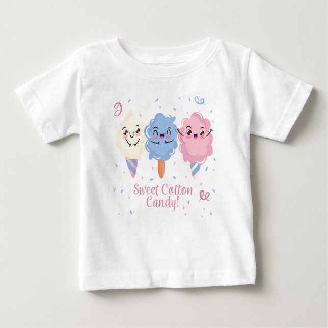 Pour Bébé Sweet Cotton Candy Baby T-shirt (Devant)