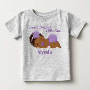 Pour Bébé Sweet Dreams African American Baby Girl T-shirt