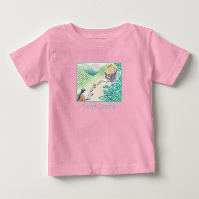 Pour Bébé Sweet Dreams Pink Baby T-shirt (Devant)