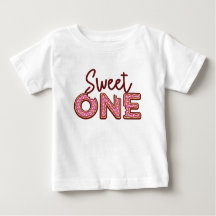 Sweet One Premier Anniversaire Thème Donut T-Shirt