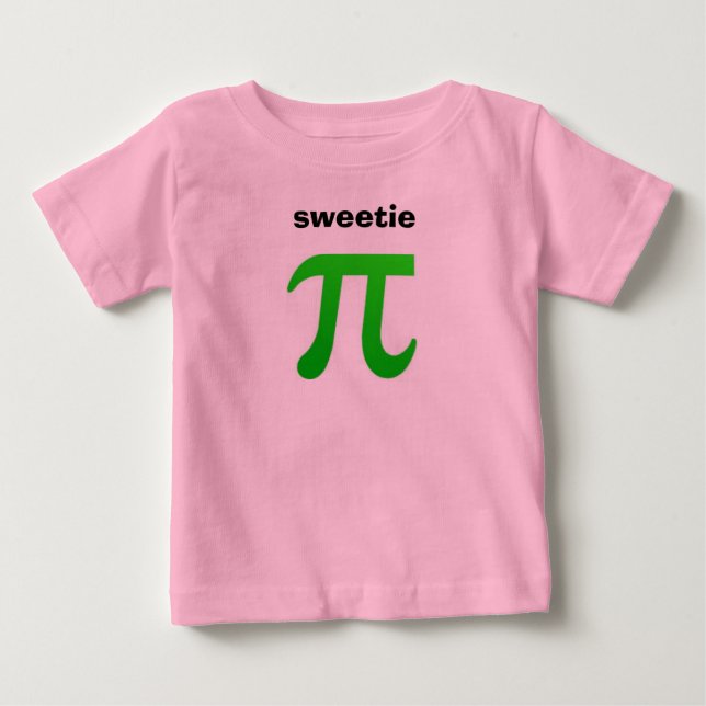 Pour Bébé Sweetie Pi Baby T-shirt (Devant)