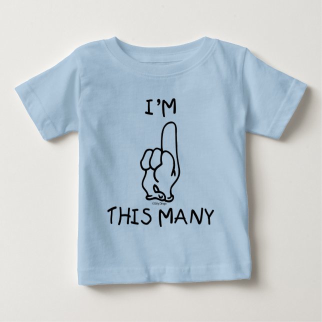 Pour Bébé T-shirt 1er anniversaire (Devant)