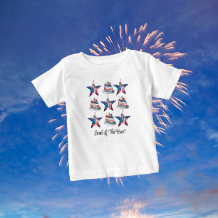 Pour Bébé T-Shirt "4 juillet "Terre de liberté"