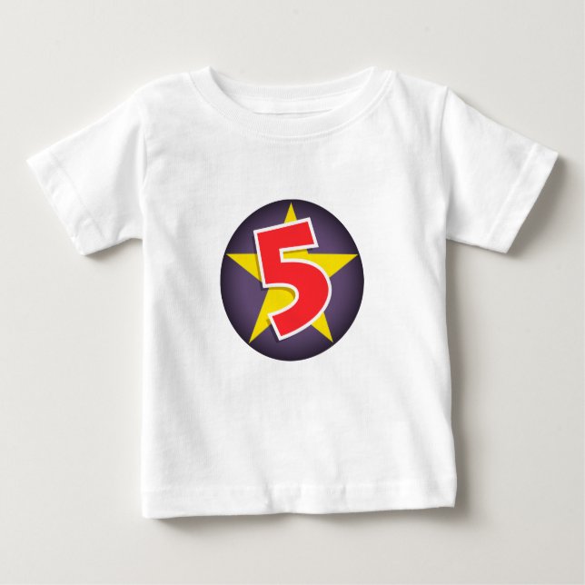 Pour Bébé T-shirt 5 étoiles (Devant)