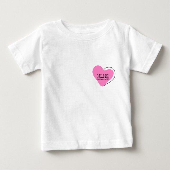 Pour Bébé T-shirt 6-24month de combattant de HLHS (Devant)