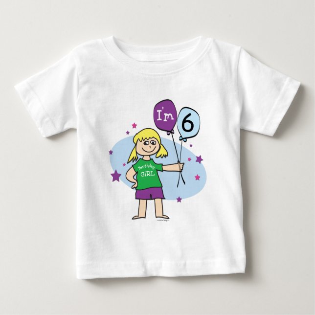 Pour Bébé T-shirt 6 Anniversaire (Devant)