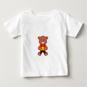Pour Bébé T-Shirt à l'ours en peluche mignon