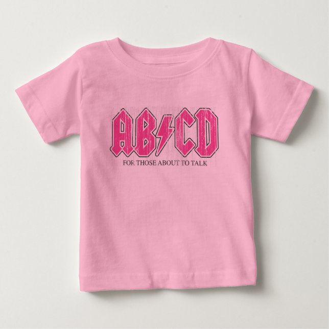 POUR BÉBÉ T-SHIRT ABCD BABY (Devant)